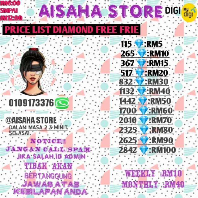 GRUOP JUAL DIAMOND FF ?