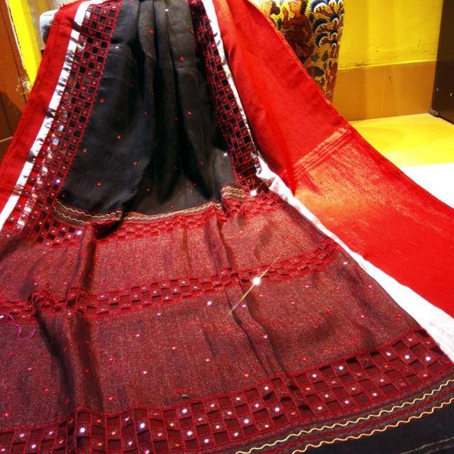 Silk saree bhagalpuri ?L