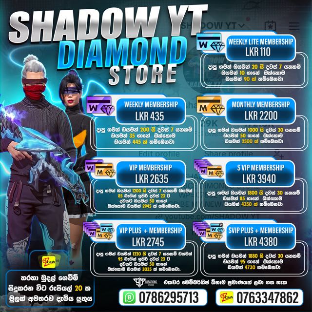 SHADOW YT DIMONDS STORE ACC SEALING GP 2 Whatsapp group