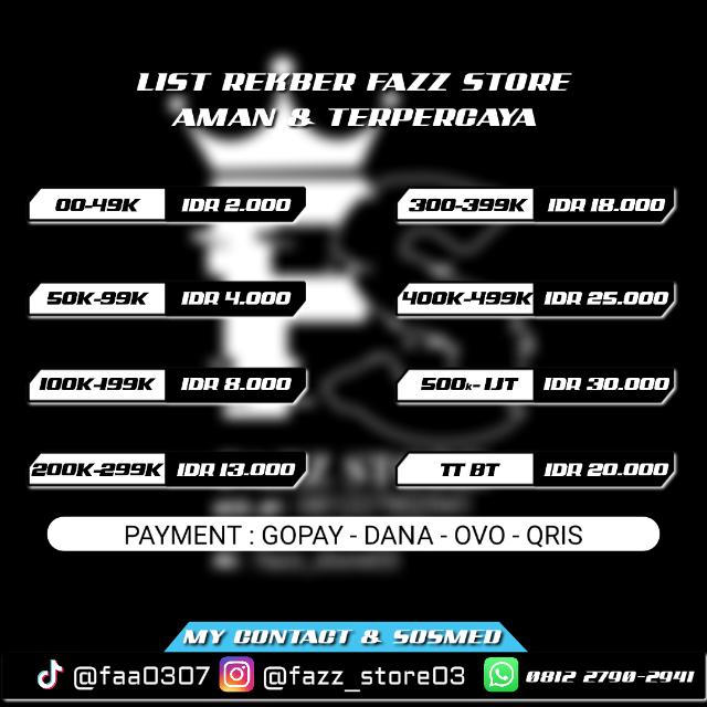 FazzSTORE☕ || ALL GAME✅