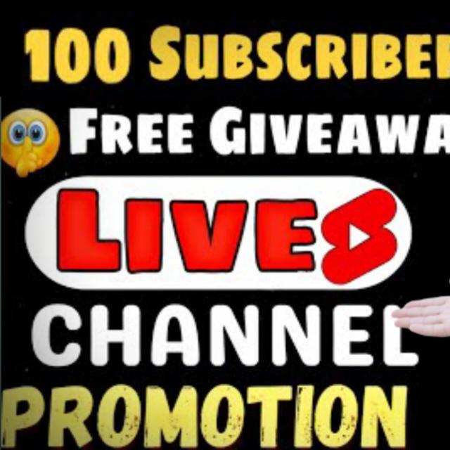 Live channel promotion 50 subscribers free