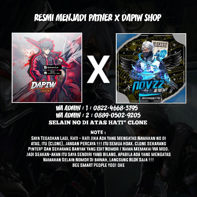 STOK AKUN NOVZZ JEBEH x DAPZZ STORE Whatsapp group