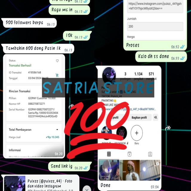 SATRIA STORE Whatsapp group