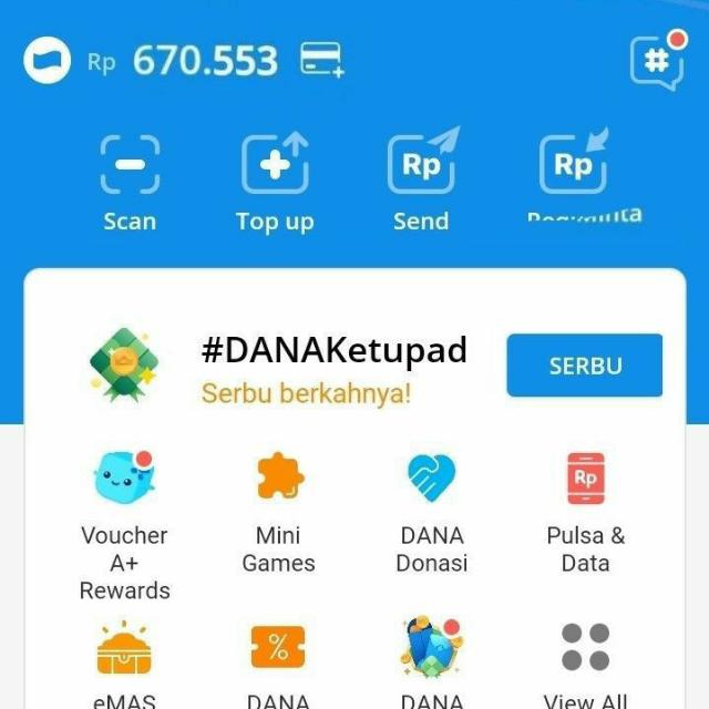 DANA KAGET 400K HARI INI Whatsapp group