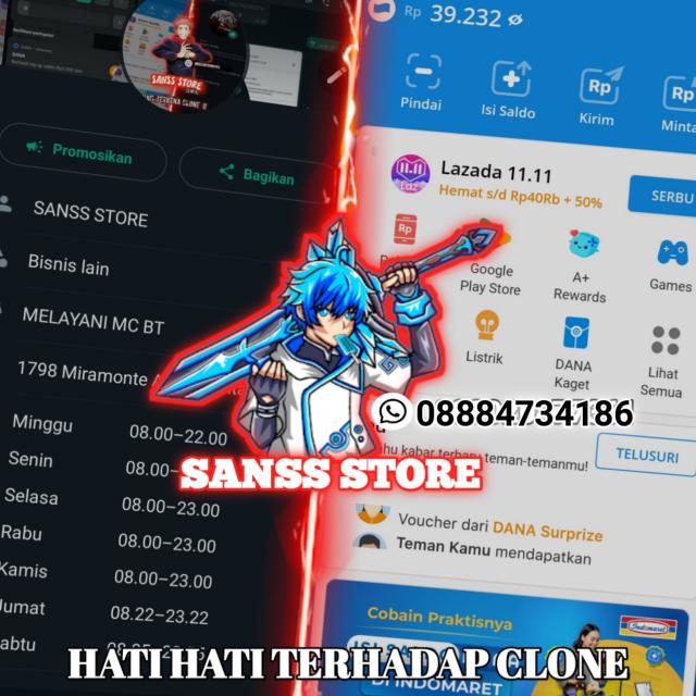 STOK SANSS STORE X OWN Whatsapp group