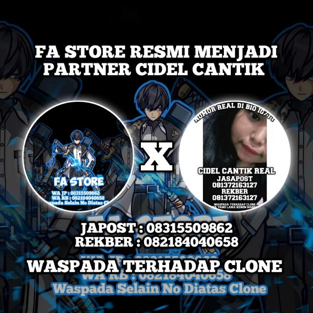 STOK FA STORE X CIDEL CANTIK Whatsapp group