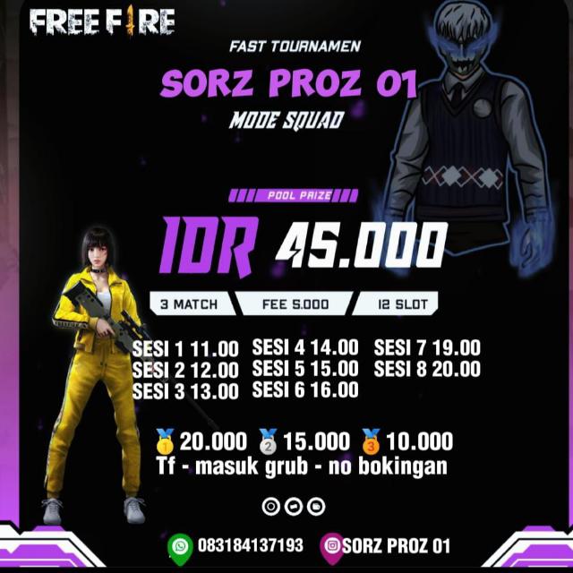 TOURNAMEN FF BY SORZZ!! ?