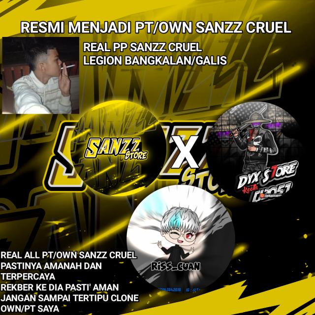 SANZZ CRUEEL X DYX STOREE ALL PT OWN Whatsapp group