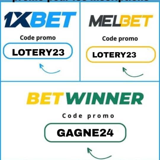 BETWINNER CODE PROMO: GAGNE24 1XBET CODE PROMO: LOTERY23