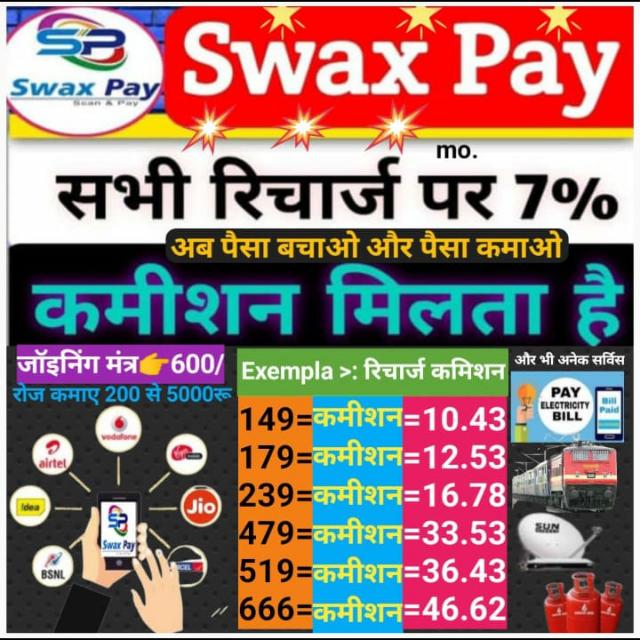 Swax pay Daily salry income plan Whatsapp group