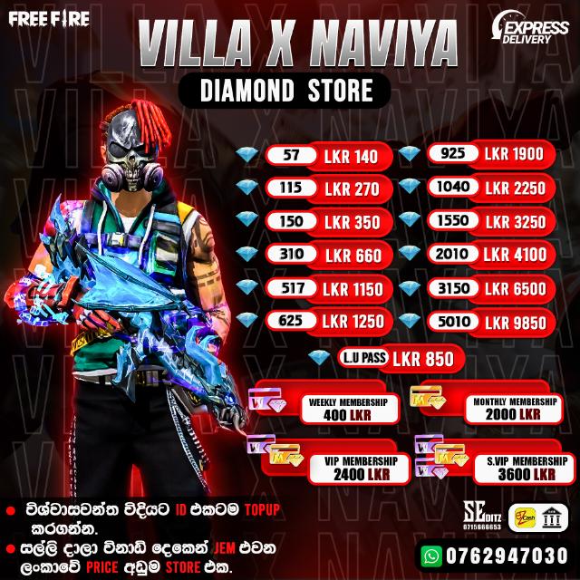 VILLA x NAVIYA FF DIAMOND STORY Whatsapp group
