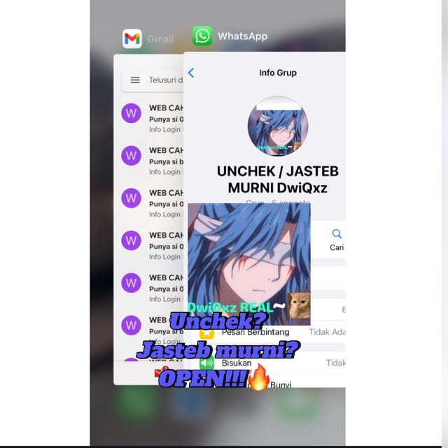 UNCHEK JASTEB MURNI DwiQxz Whatsapp group
